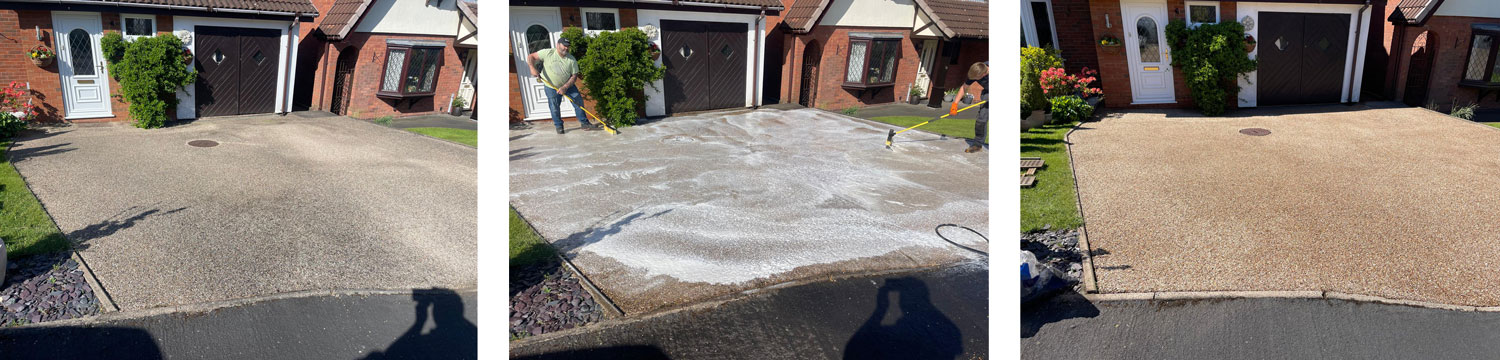 servicing resin driveway, Stafford